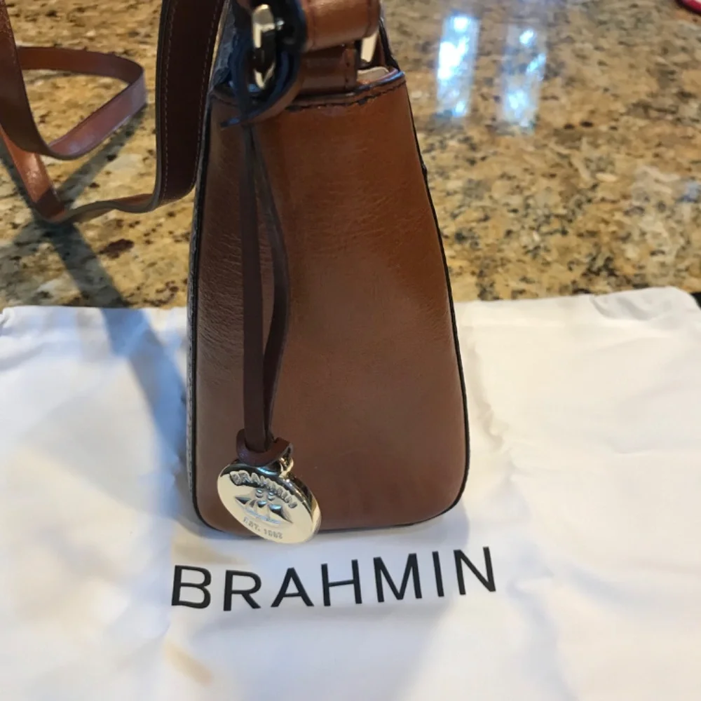 Brahmin Carrie Crossbody - Marmalade Tangelo - Picture 3 of 7